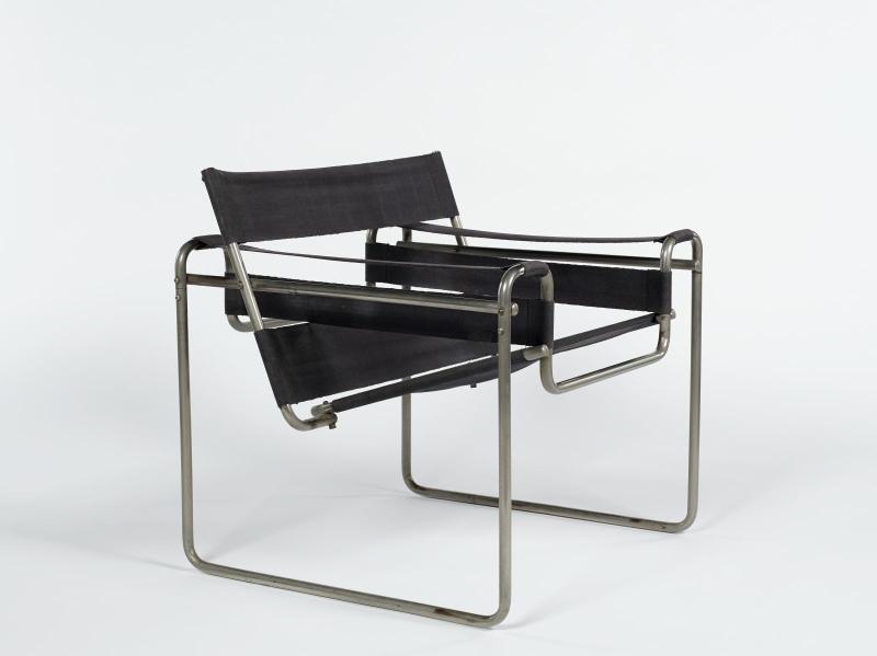 Marcel Breuer, Fauteuil « Stahlclubsessel B3 » (Fauteuil club B3, dit « Wassily »), 1925